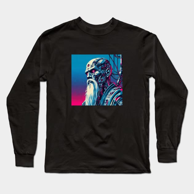 Cyber Monk Long Sleeve T-Shirt by Cyber Prints